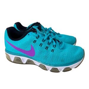 Nike Air Max Tailwind 8 Running Shoes Women 6.5 Teal Blue‎ Lace Up 805942-301